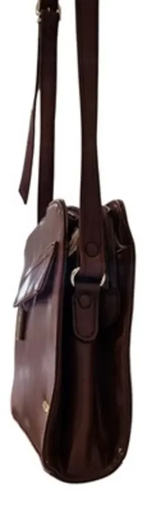 Liz Claiborne Small Brown Handbag Shoulder‎ Bag Purse Vintage Lined.